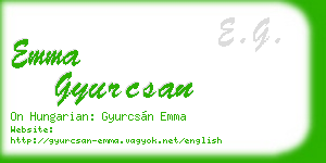 emma gyurcsan business card